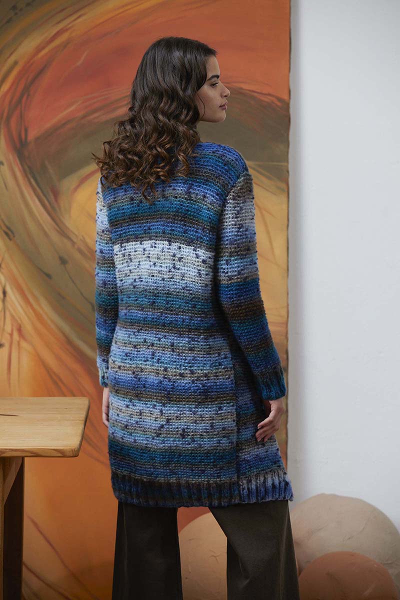 Strickset Jacke Aus Cloud Tweed Von Lang Yarns 3 Strickset Jacke Aus Cloud Tweed Von Lang Yarns – Bild 3