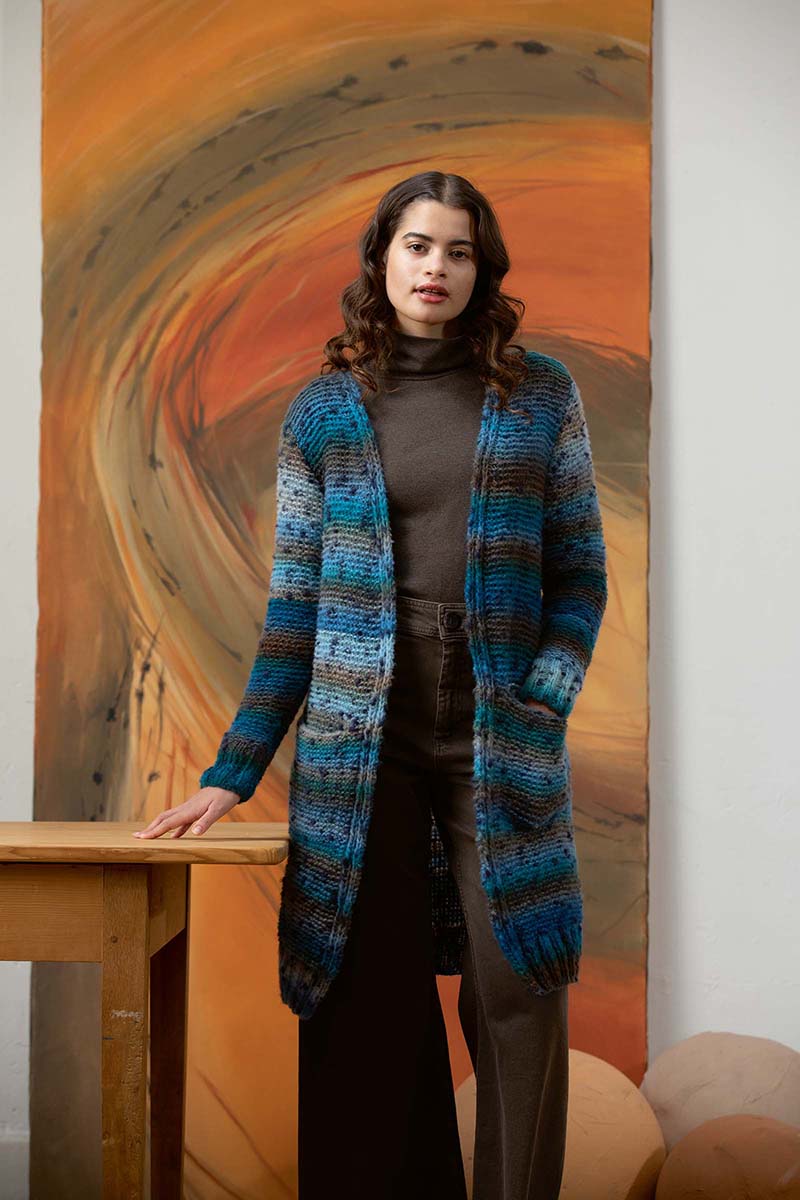 Strickset Jacke Aus Cloud Tweed Von Lang Yarns 1 Strickset Jacke Aus Cloud Tweed Von Lang Yarns