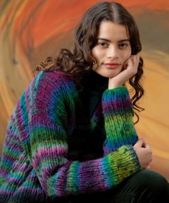 Strickset Kurzer Pullover Aus Cloud Tweed Von Lang Yarns 5 Strickset Kurzer Pullover Aus Cloud Tweed Von Lang Yarns – Bild 2