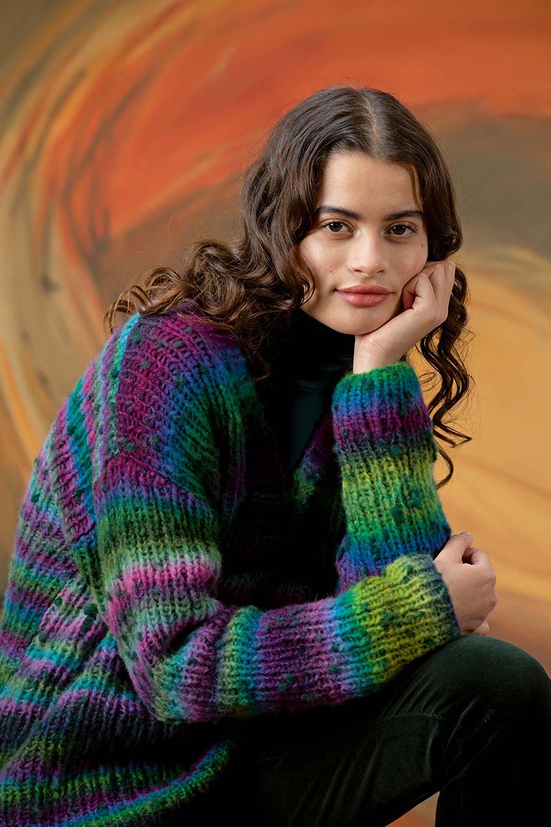 Strickset Kurzer Pullover Aus Cloud Tweed Von Lang Yarns 2 Strickset Kurzer Pullover Aus Cloud Tweed Von Lang Yarns – Bild 2