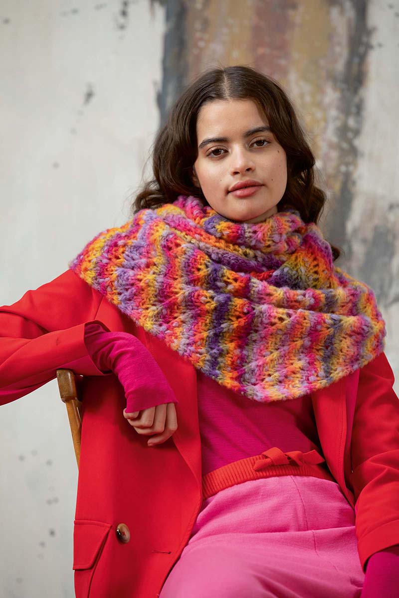 Strickset Dreiecktuch Aus Cloud Tweed Von Lang Yarns 2 Strickset Dreiecktuch Aus Cloud Tweed Von Lang Yarns – Bild 2