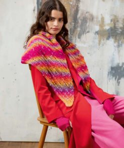 Strickset Dreiecktuch aus Cloud Tweed von Lang Yarns