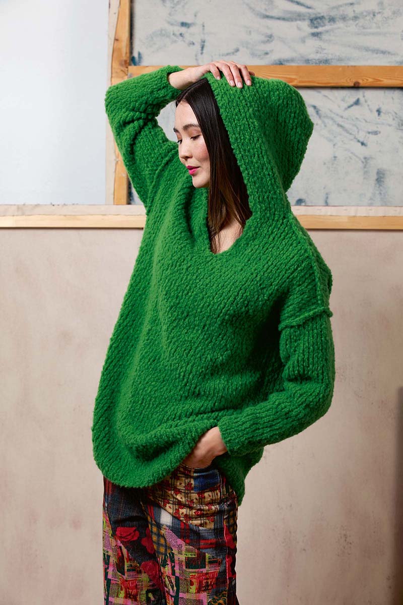Strickset Pullover Mit Kapuze Aus Phoenix Von Lang Yarns 2 Strickset Pullover Mit Kapuze Aus Phoenix Von Lang Yarns – Bild 2