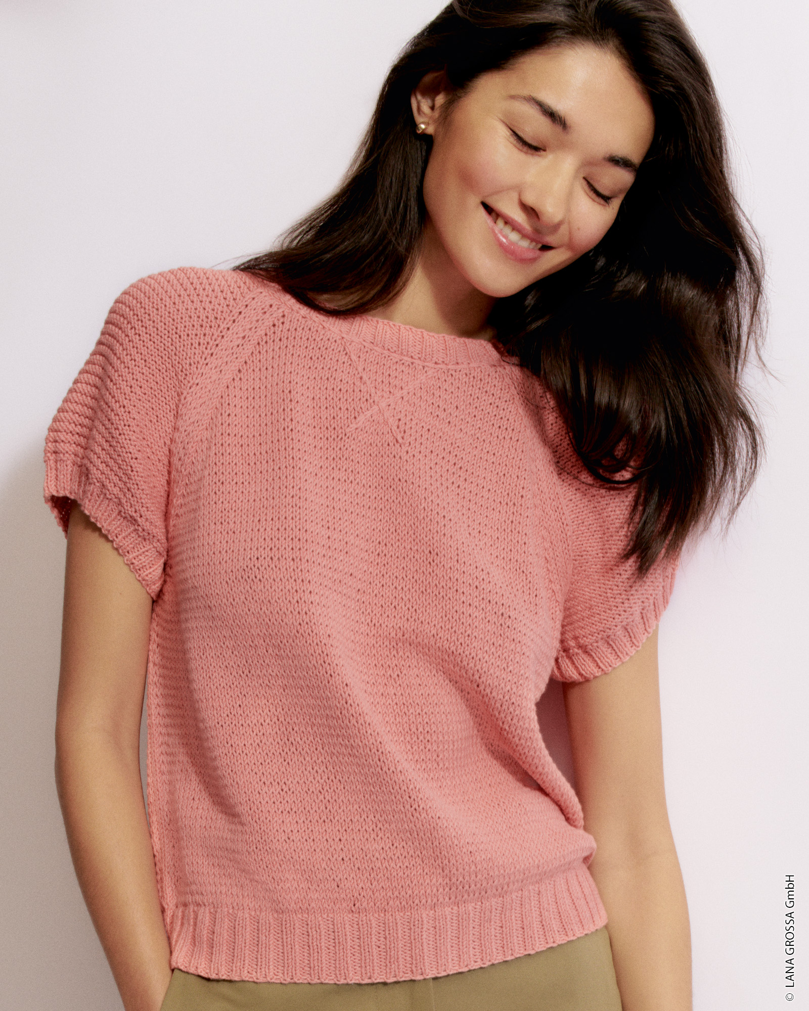 Strickset Raglanshirt Aus Elastico Von Lana Grossa 1 Strickset Raglanshirt Aus Elastico Von Lana Grossa