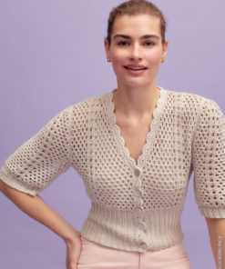 Strickset Gehäkeltes Jäckchen aus Alta Moda Cotolana von Lana Grossa