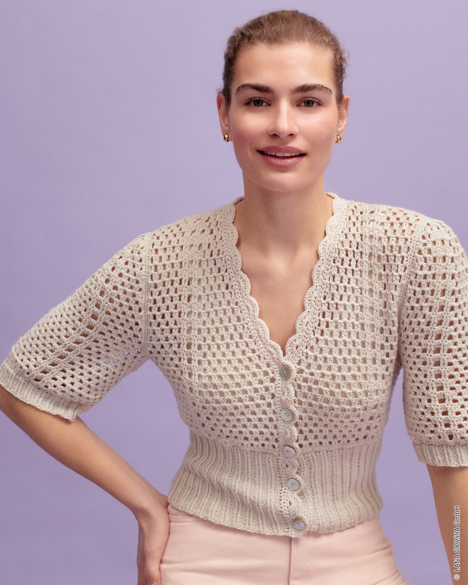 Strickset Gehäkeltes Jäckchen Aus Alta Moda Cotolana Von Lana Grossa 1 Strickset Gehäkeltes Jäckchen Aus Alta Moda Cotolana Von Lana Grossa
