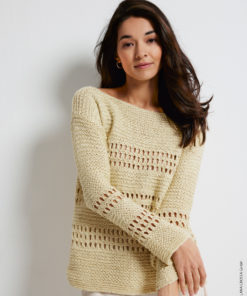 Strickset Ajourmusterpulli aus Linarte von Lana Grossa