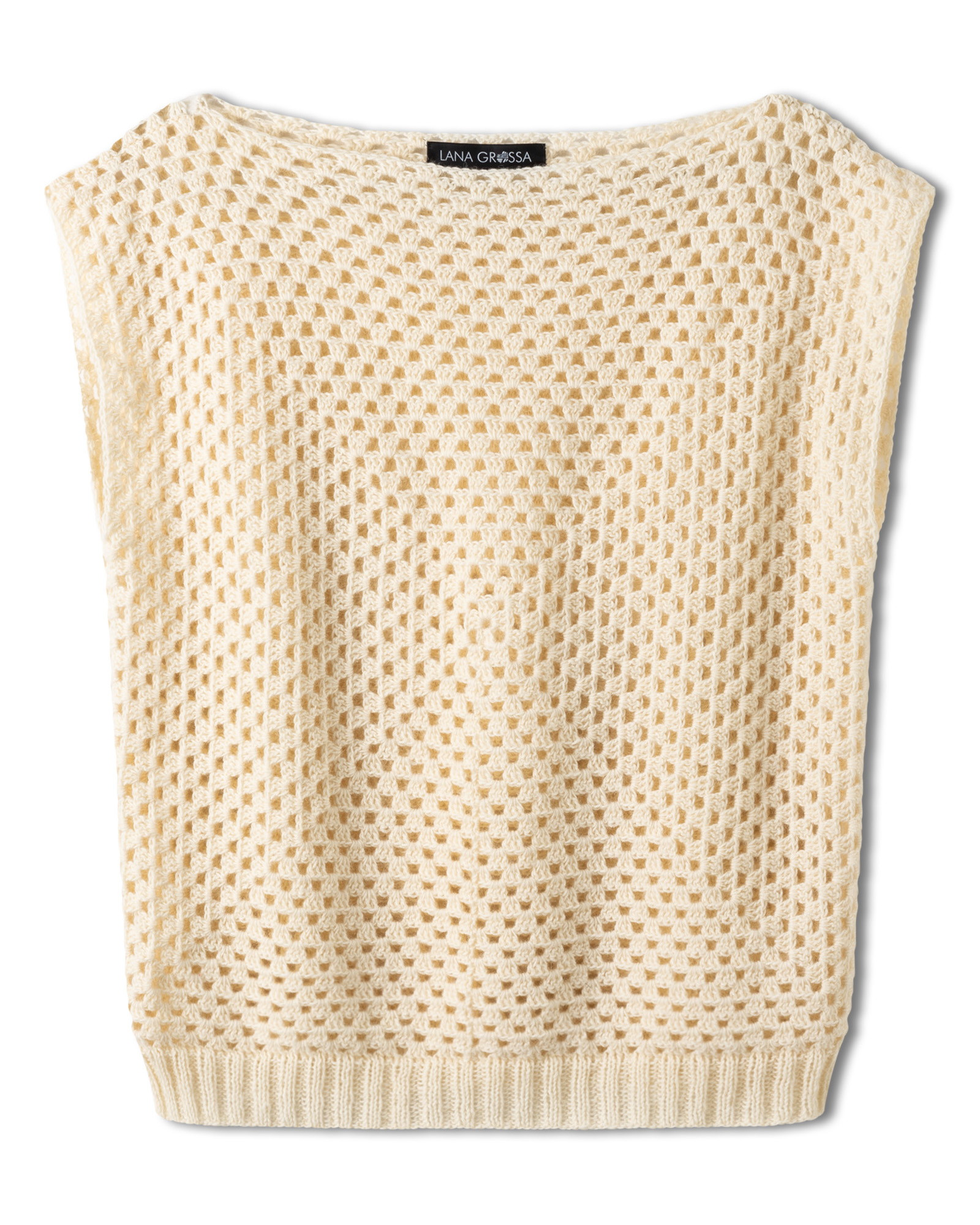 Strickset Quadratisches Top Mit U-Boot-Ausschnitt Aus Ecopuno Von Lana Grossa 2 Strickset Quadratisches Top Mit U-Boot-Ausschnitt Aus Ecopuno Von Lana Grossa – Bild 2