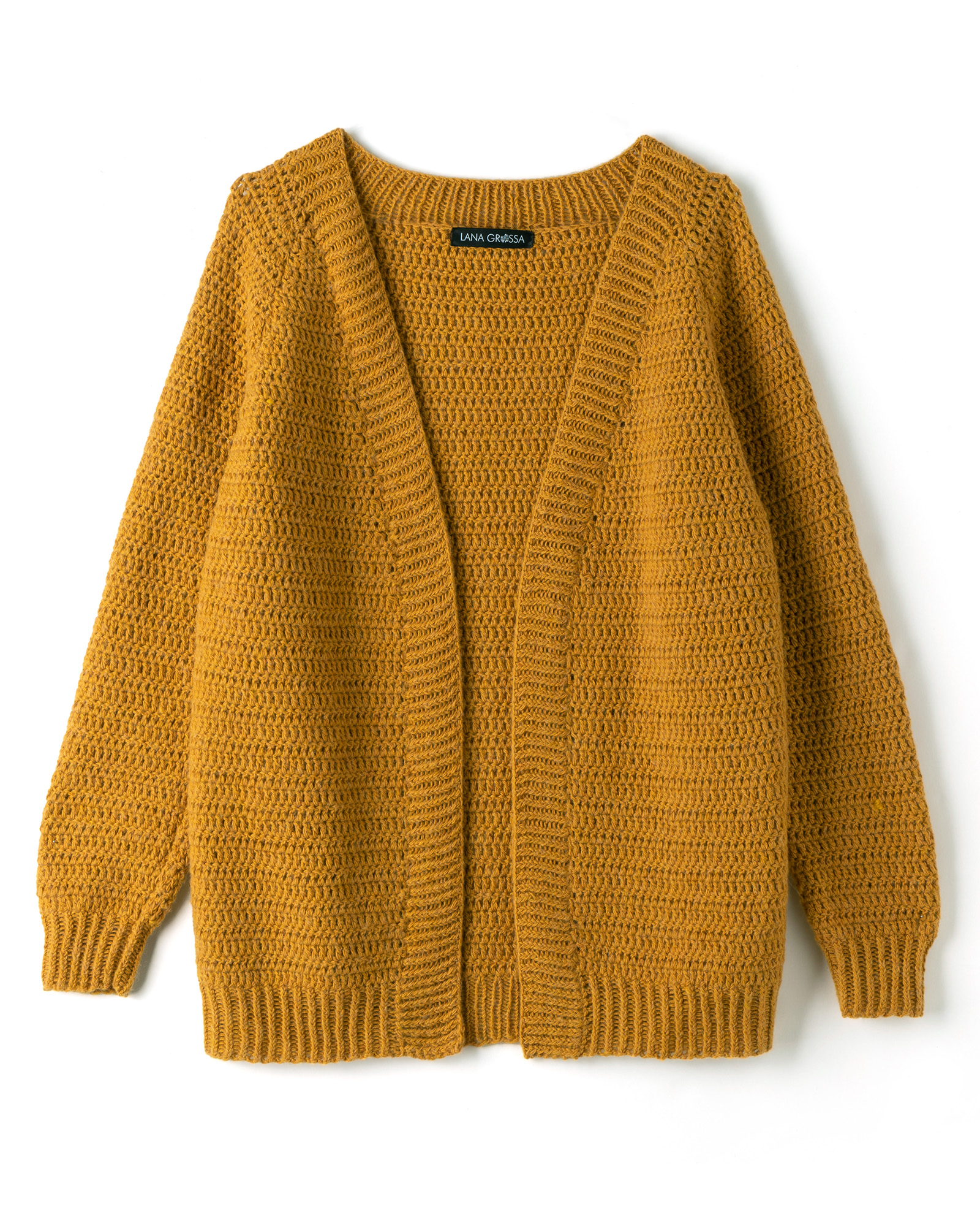 Strickset Raglan-Cardigan In Stäbchen Aus Ecopuno Von Lana Grossa 3 Strickset Raglan-Cardigan In Stäbchen Aus Ecopuno Von Lana Grossa – Bild 3