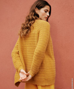 Strickset Raglan-Cardigan In Stäbchen Aus Ecopuno Von Lana Grossa 4 Strickset Raglan-Cardigan In Stäbchen Aus Ecopuno Von Lana Grossa – Bild 2