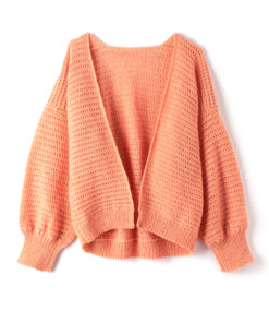 Strickset Cardigan Im Lochmuster Mit Querrippen Aus Ecopuno Von Lana Grossa 3 Strickset Cardigan Im Lochmuster Mit Querrippen Aus Ecopuno Von Lana Grossa – Bild 2
