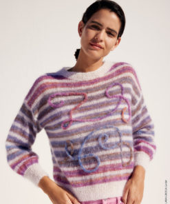 Strickset Pullover aus Silkhair Print und Silkhair von Lana Grossa