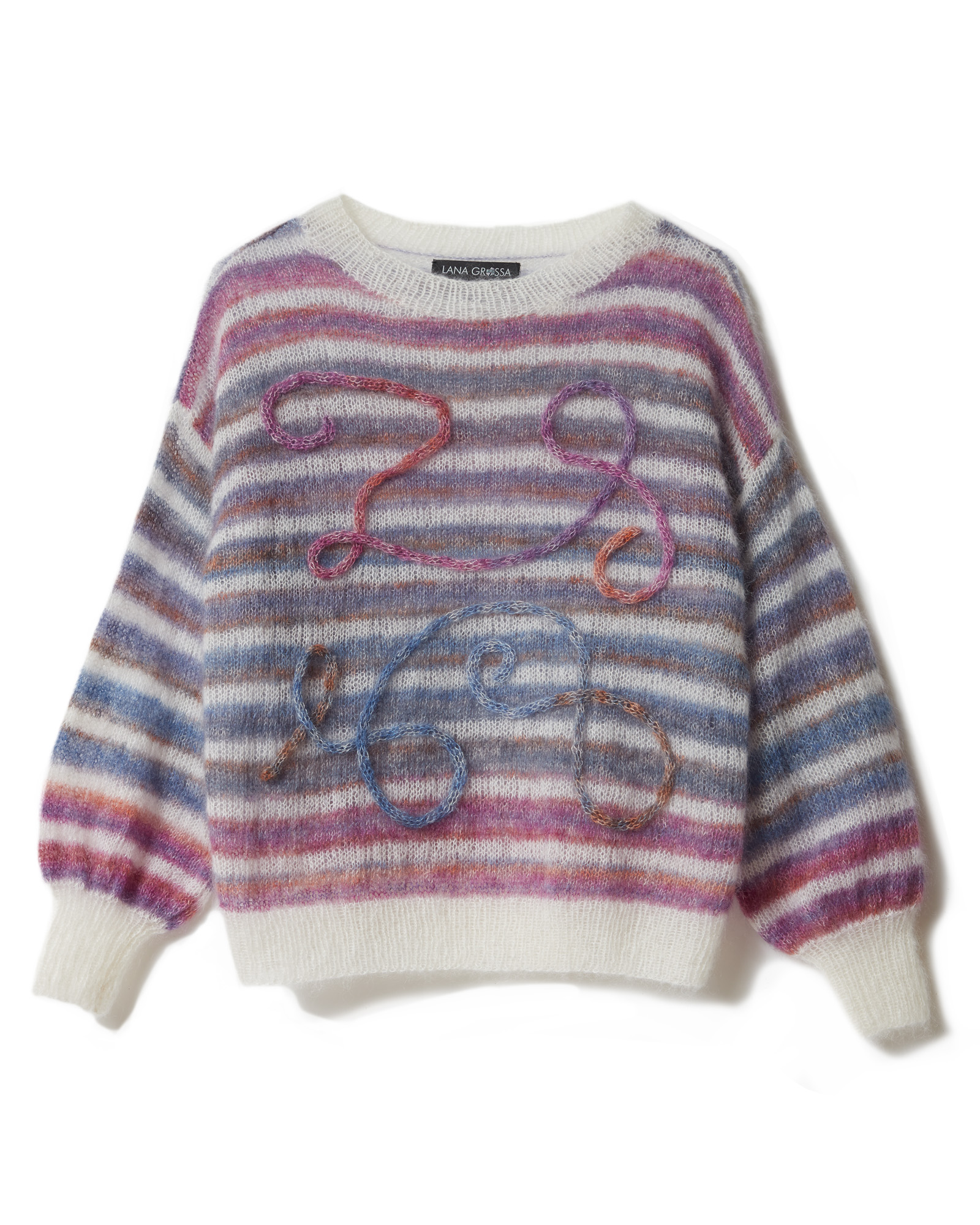 Strickset Pullover Aus Silkhair Print Und Silkhair Von Lana Grossa 2 Strickset Pullover Aus Silkhair Print Und Silkhair Von Lana Grossa – Bild 2