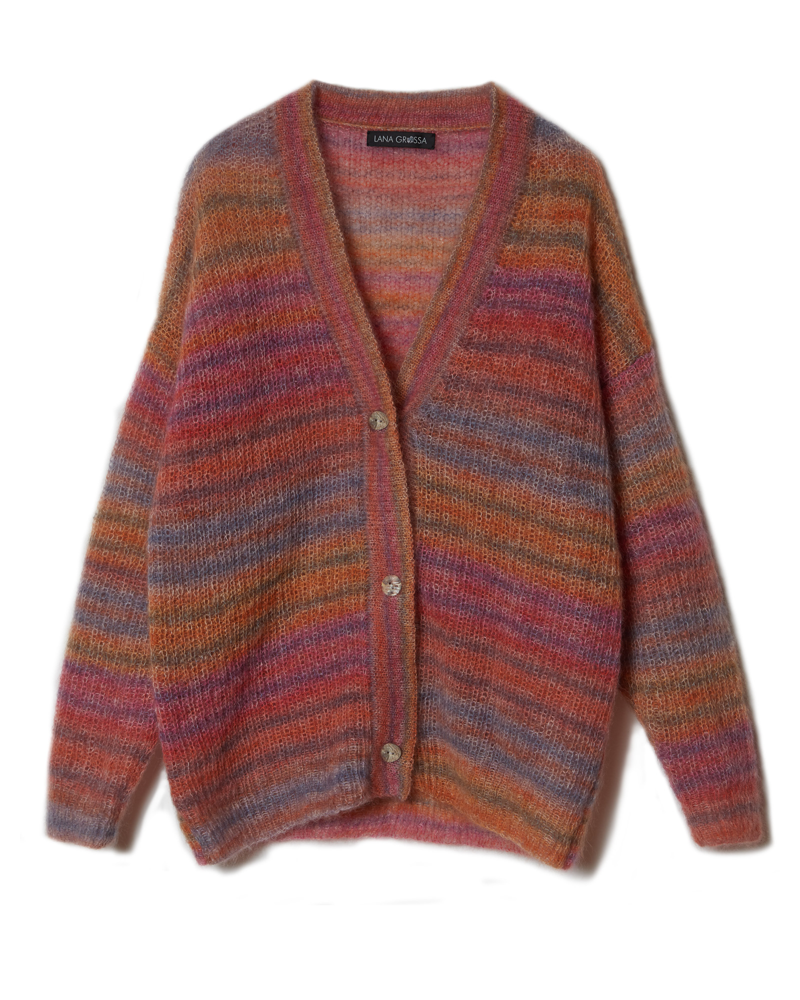Strickset Patent-Jacke Aus Silkhair Print Von Lana Grossa 2 Strickset Patent-Jacke Aus Silkhair Print Von Lana Grossa – Bild 2