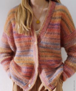 Strickset Patent-Jacke Aus Silkhair Print Von Lana Grossa 5 Strickset Patent-Jacke Aus Silkhair Print Von Lana Grossa – Bild 3