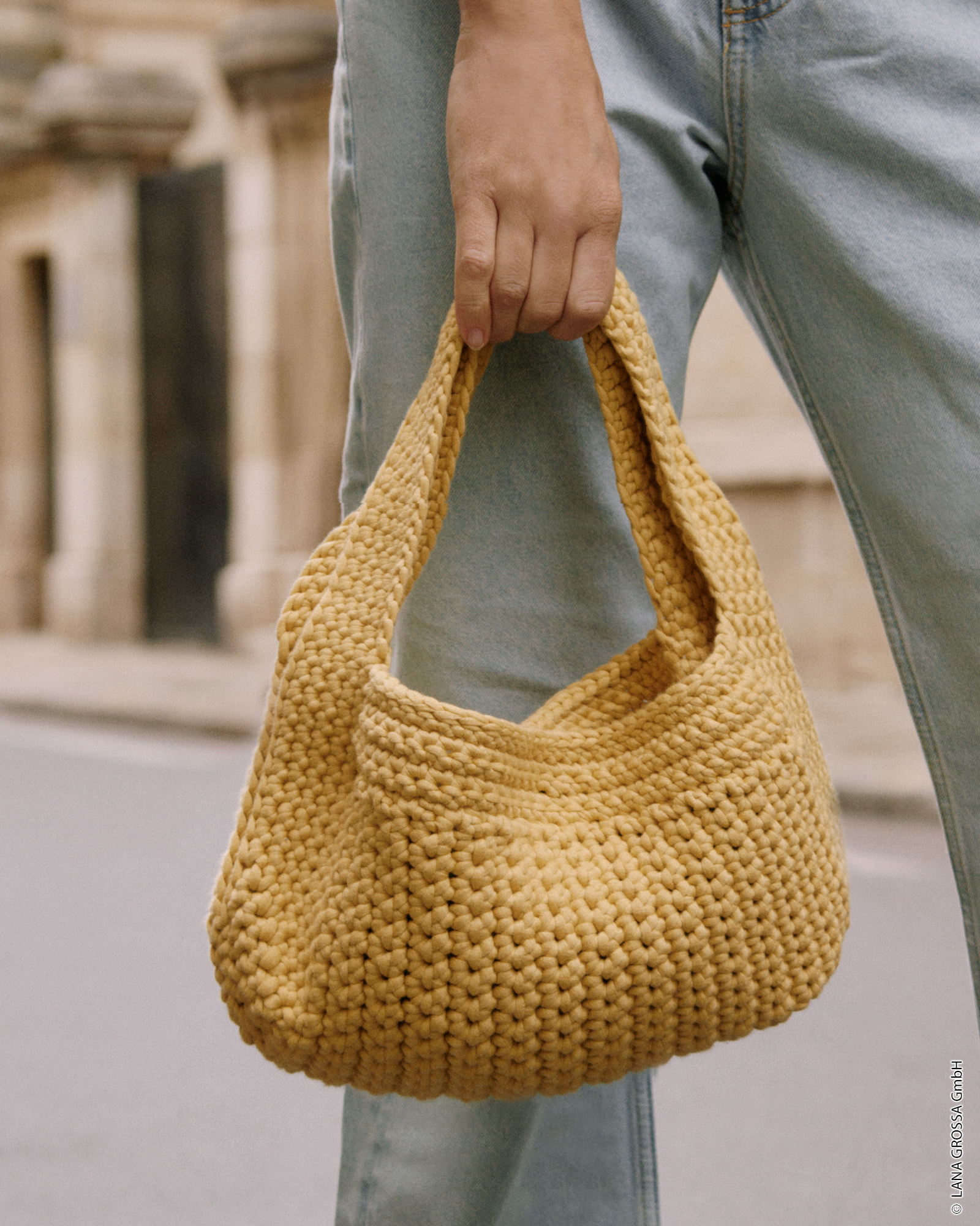 Strickset Häkeltasche Aus The Tube Von Lana Grossa 3 Strickset Häkeltasche Aus The Tube Von Lana Grossa – Bild 3