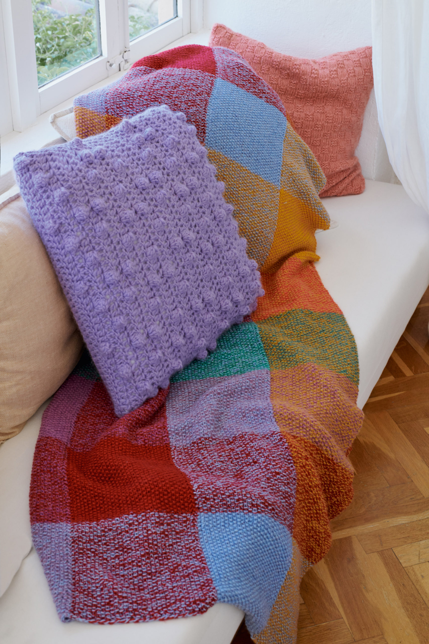 Strickset Kissenhülle Mit Noppenvorderseite Aus Per Lei Gots Von Lana Grossa 1 Kissenhülle Mit Noppenvorderseite - Per Lei