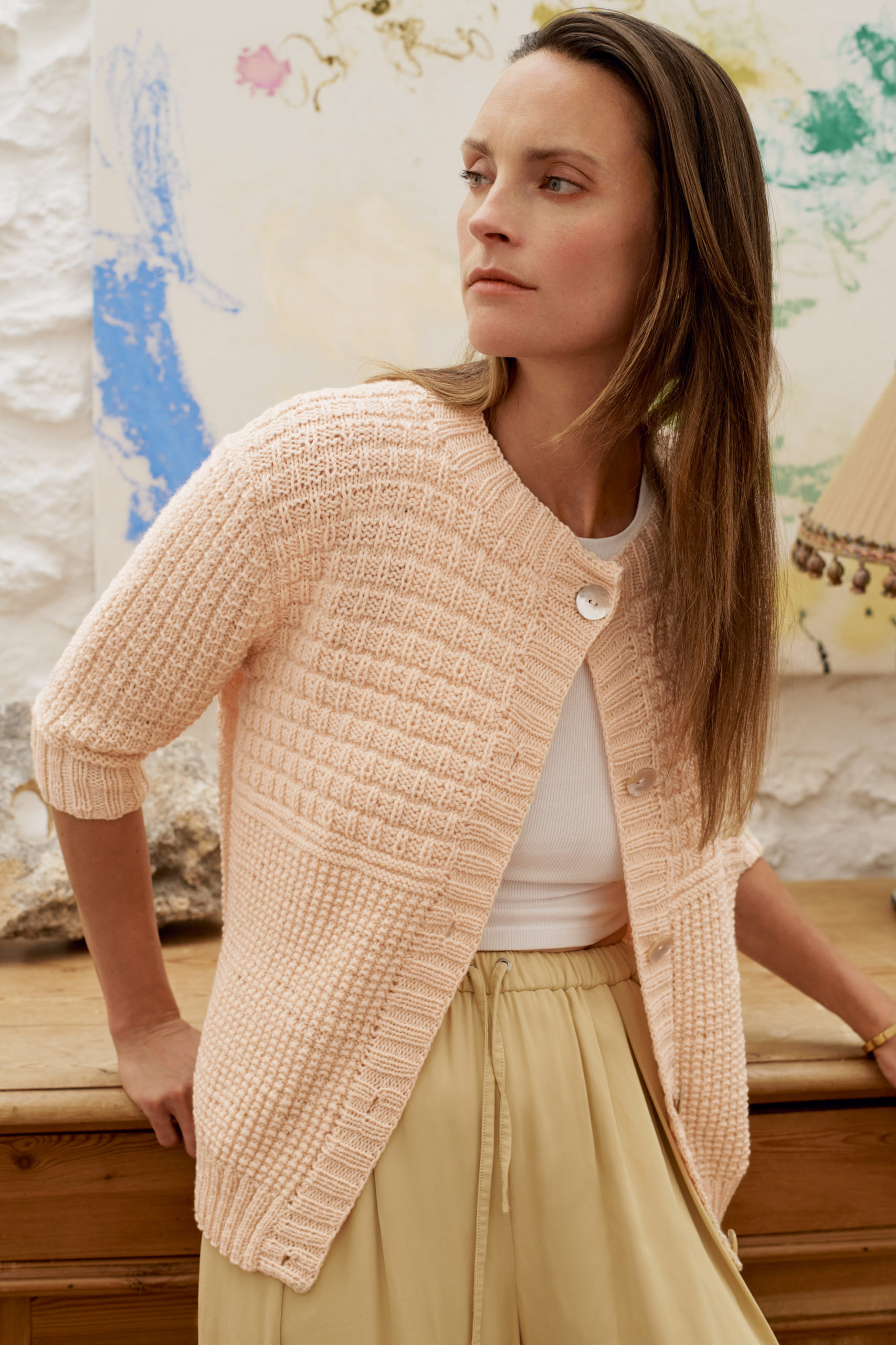 Strickset Cardigan Im Rechtslinks-Mustermix Aus Cool Wool Big Von Lana Grossa 1 Cardigan Im Rechtslinks-Mustermix - Cool Wool Big