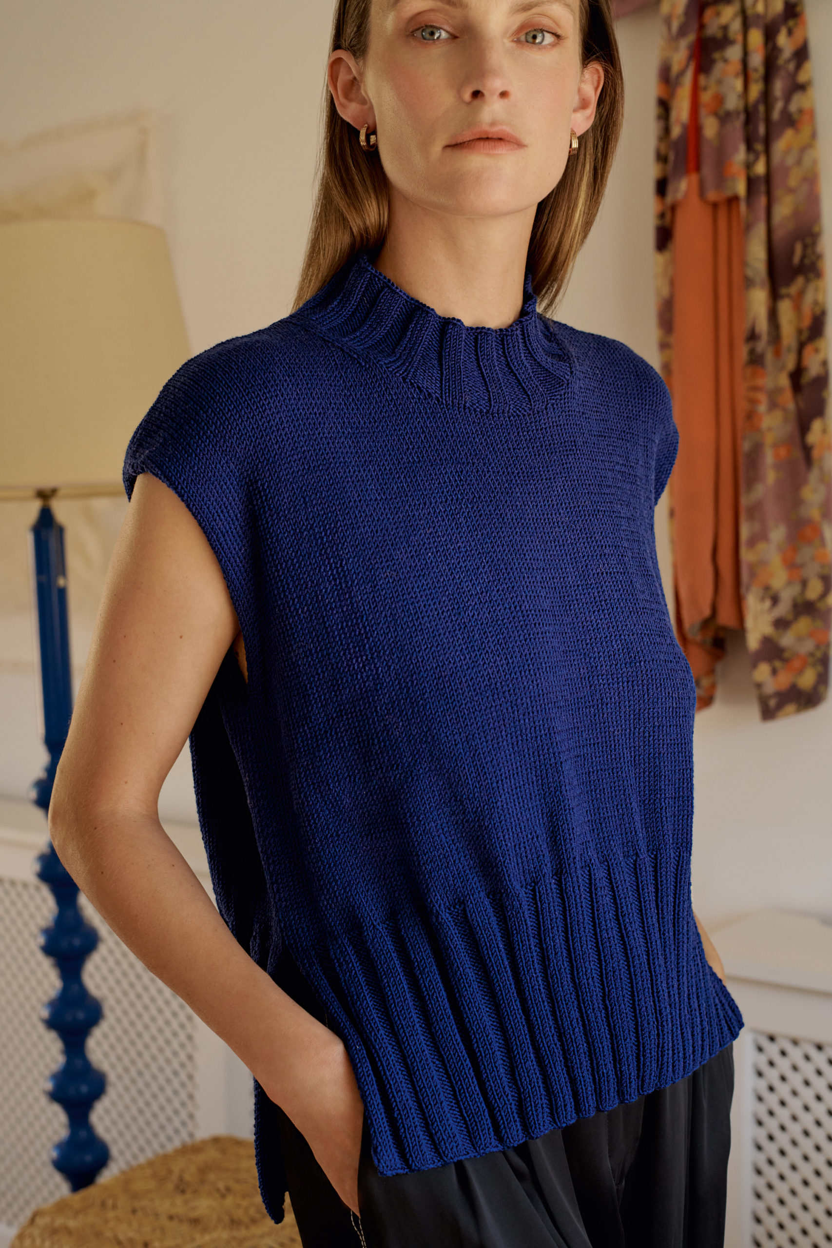 Strickset Pullunder Mit Seitenschlitzen Aus Merino Superiore Von Lana Grossa 1 Pullunder Mit Seitenschlitzen - Merino Superiore