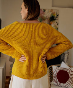 Strickset V-Pulli Im Halbpatentmuster Aus Landlust Alpaka Merino 160 Von Lana Grossa 3 Strickset V-Pulli Im Halbpatentmuster Aus Landlust Alpaka Merino 160 Von Lana Grossa – Bild 2