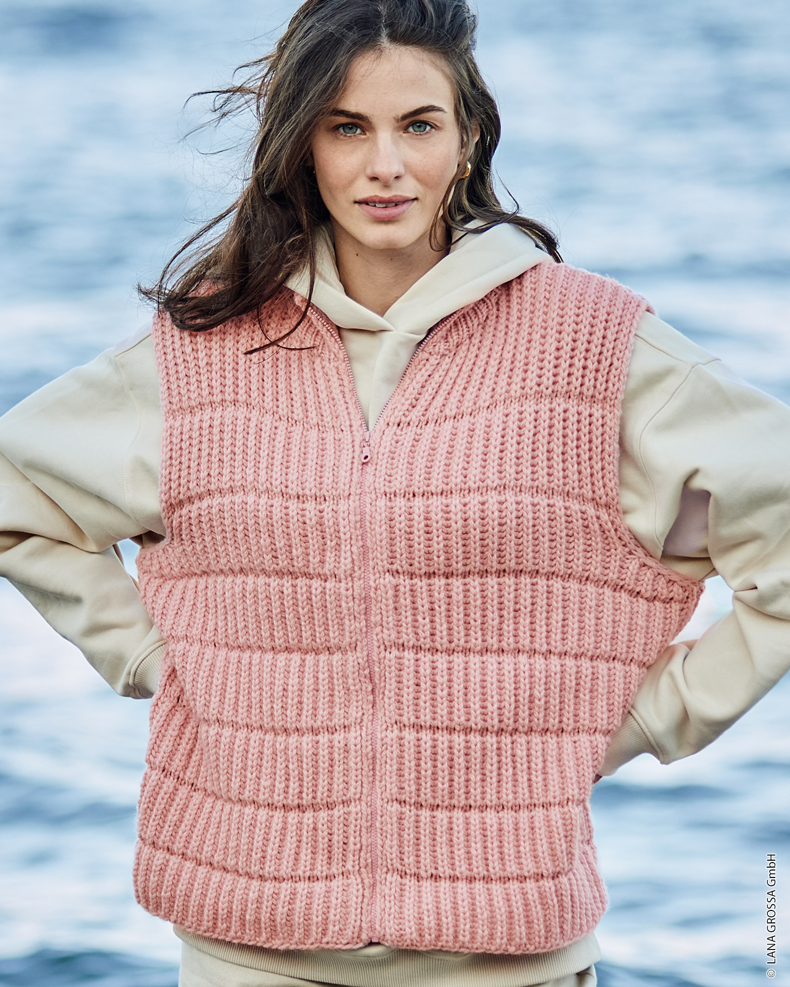Strickset Weste Aus Cool Merino Big Von Lana Grossa 1 Strickset Weste Aus Cool Merino Big Von Lana Grossa