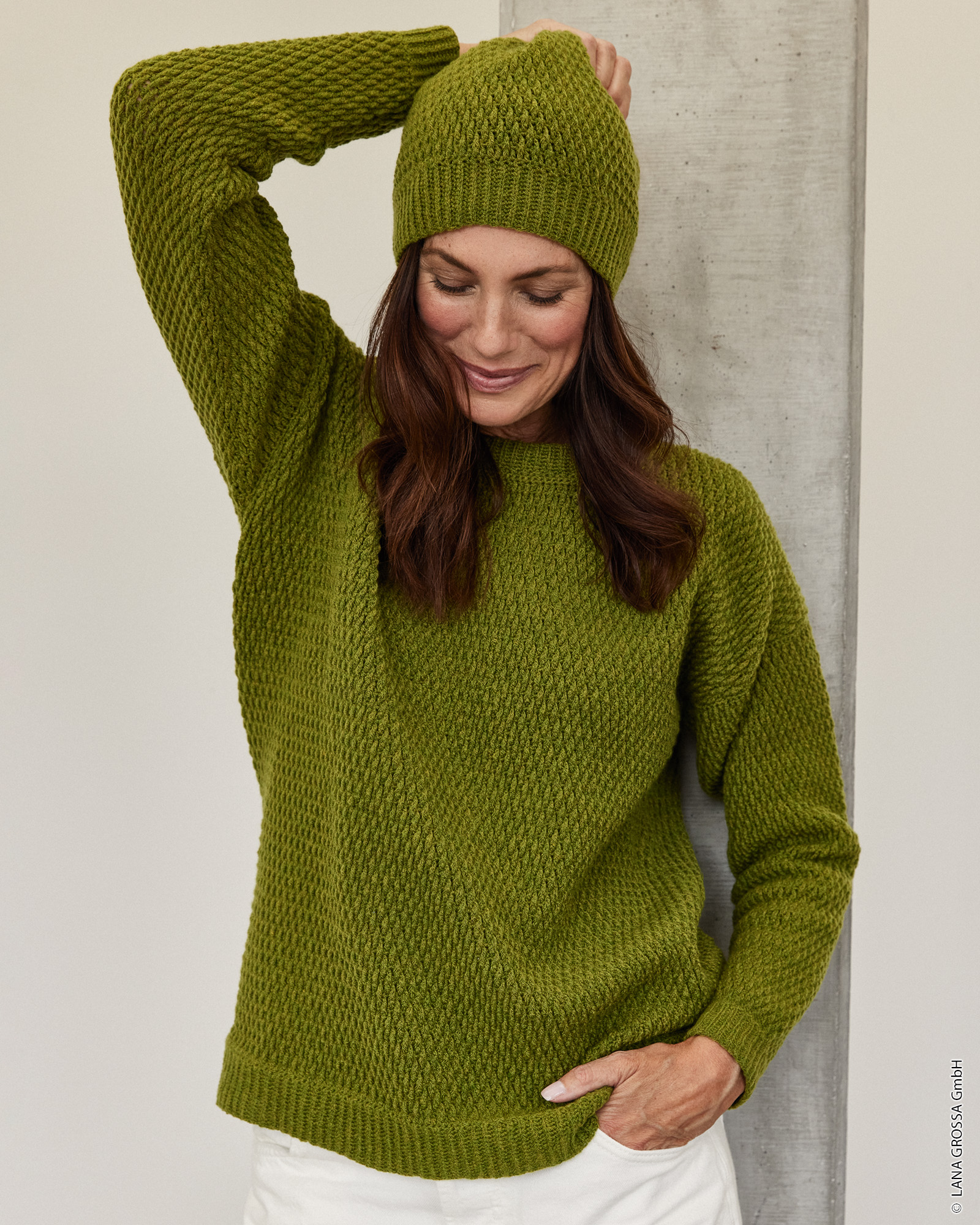 Strickset Häkelpullover Aus Cashmere 16 Fine Von Lana Grossa 2 Strickset Häkelpullover Aus Cashmere 16 Fine Von Lana Grossa – Bild 2