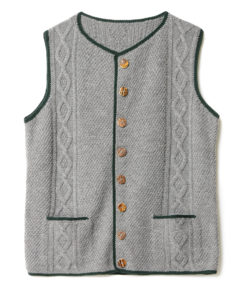Strickset Herrenweste Mit Zopfmuster Aus Cool Wool Von Lana Grossa 3 Strickset Herrenweste Mit Zopfmuster Aus Cool Wool Von Lana Grossa – Bild 2