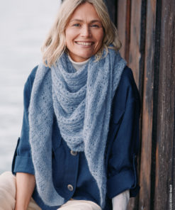 Strickset Dreieckstuch aus Cool Wool Lace und Silkhair von Lana Grossa