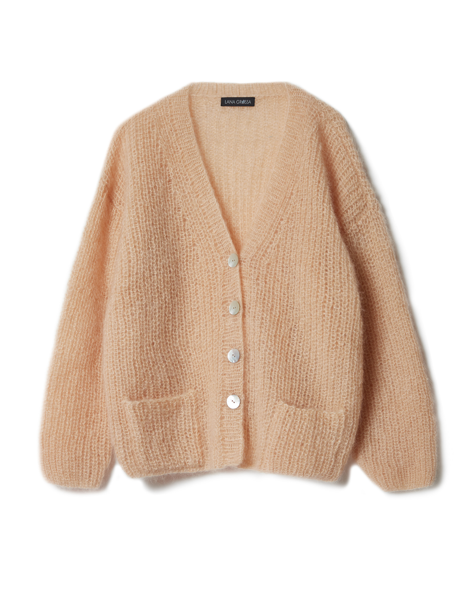 Strickset Halbpatent-Jacke Aus Silkhair Von Lana Grossa 2 Strickset Halbpatent-Jacke Aus Silkhair Von Lana Grossa – Bild 2