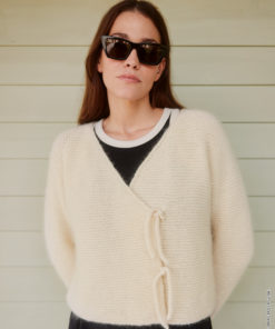 Strickset Raglanjacke aus Ecopuno und Silkhair von Lana Grossa