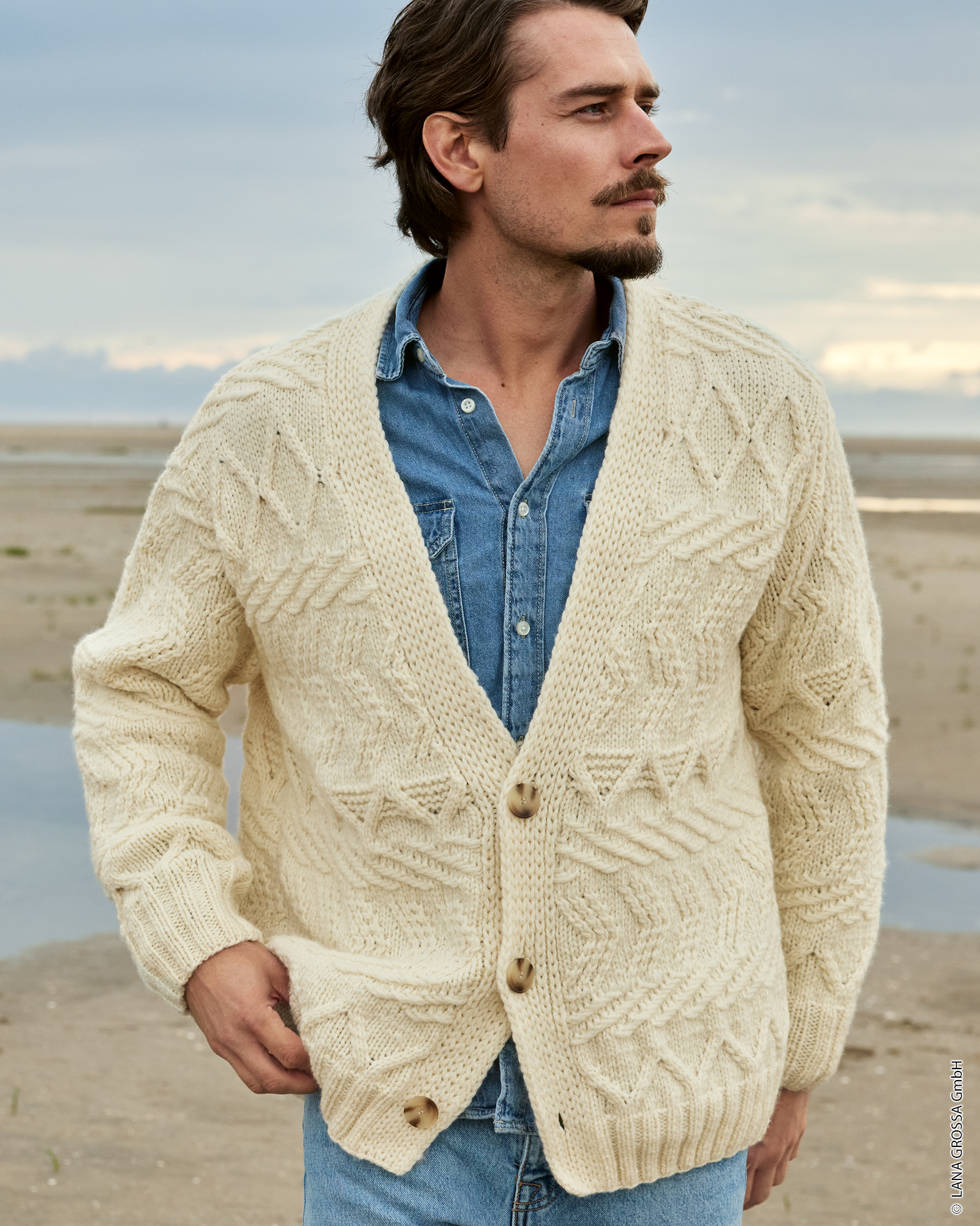 Strickset Jacke Im Mustermix Aus Cool Merino Big Von Lana Grossa 1 Strickset Jacke Im Mustermix Aus Cool Merino Big Von Lana Grossa