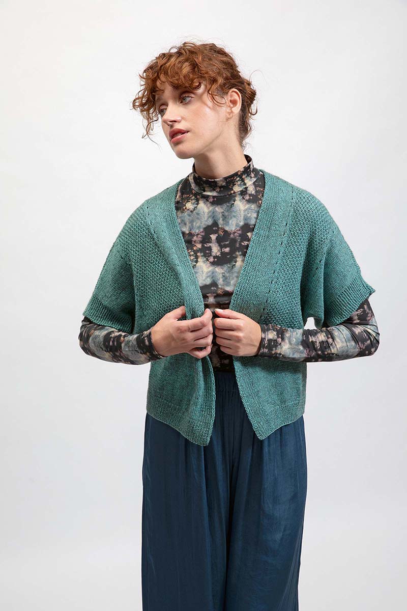 Strickset Kurzarmjacke Aus Vaya Von Lang Yarns 1 Strickset Kurzarmjacke Aus Vaya Von Lang Yarns
