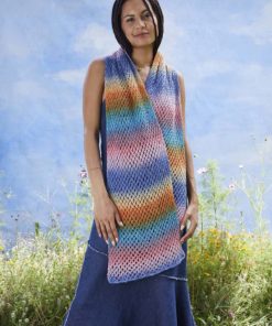 Strickset Schal Aus Silk Color Von Lang Yarns 5 Strickset Schal Aus Silk Color Von Lang Yarns – Bild 3