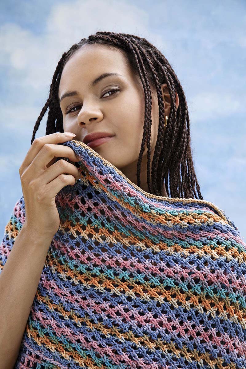 Strickset Schal Aus Silk Color Von Lang Yarns 2 Strickset Schal Aus Silk Color Von Lang Yarns – Bild 2