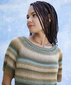 Strickset Kurzarmpullover Top Down Aus Silk Color Von Lang Yarns 5 Strickset Kurzarmpullover Top Down Aus Silk Color Von Lang Yarns – Bild 2