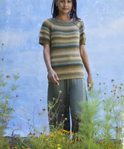Strickset Kurzarmpullover Top Down Aus Silk Color Von Lang Yarns 7 Strickset Kurzarmpullover Top Down Aus Silk Color Von Lang Yarns – Bild 4