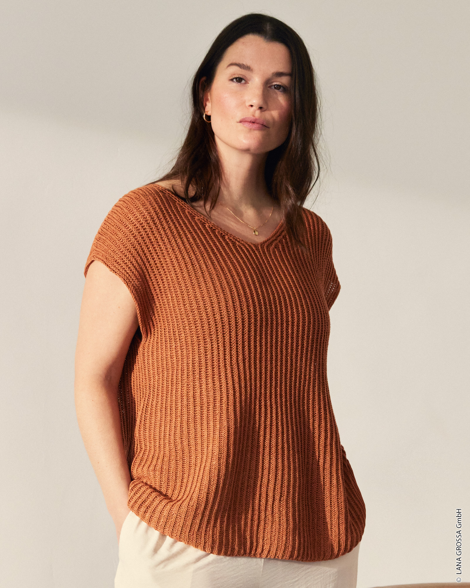 Strickset Top Aus Solo Lino Von Lana Grossa 1 Strickset Top Aus Solo Lino Von Lana Grossa
