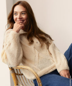 Strickset Polosweater aus Setasuri von Lana Grossa