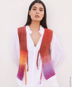 Strickset Weste aus Cotonella von Lana Grossa