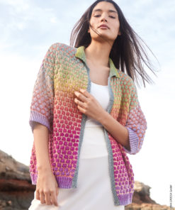 Strickset Cardigan Im Punktmuster Aus Cotonella Von Lana Grossa 4 Strickset Cardigan Im Punktmuster Aus Cotonella Von Lana Grossa – Bild 2