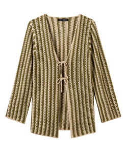 Strickset Jacke Im Lochmuster Quer Gehäkelt Aus Solo Lino Von Lana Grossa 4 Strickset Jacke Im Lochmuster Quer Gehäkelt Aus Solo Lino Von Lana Grossa – Bild 2