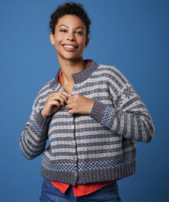 Strickset Jacke Jone aus Como Tweed und Como von Lamana
