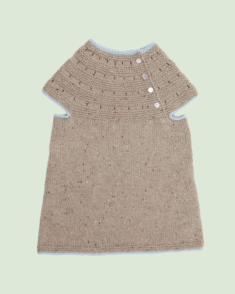 Strickset Baby Kleid Aus Como Tweed Und Como Von Lamana 2 Strickset Baby Kleid Aus Como Tweed Und Como Von Lamana – Bild 2