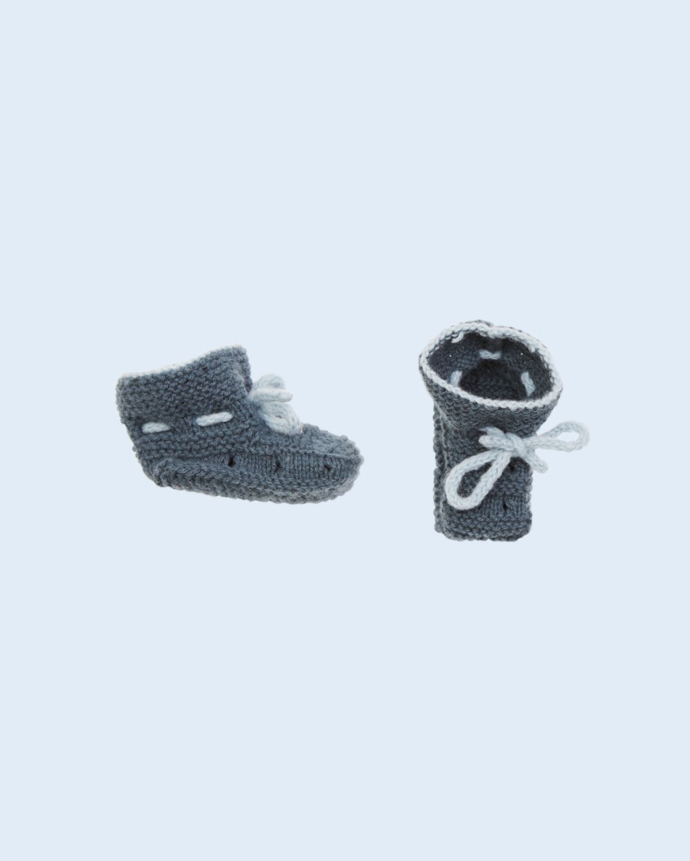 Strickset Baby Puschen Aus Como Tweed Und Como Von Lamana 2 Strickset Baby Puschen Aus Como Tweed Und Como Von Lamana – Bild 2