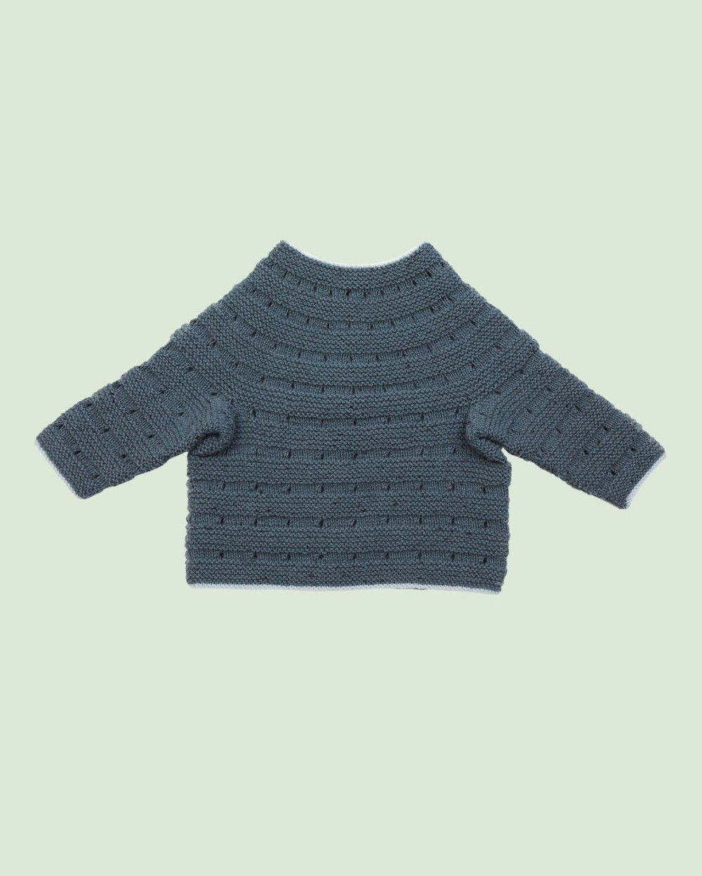 Strickset Baby Jacke Aus Como Tweed Und Como Von Lamana 4 Strickset Baby Jacke Aus Como Tweed Und Como Von Lamana – Bild 4