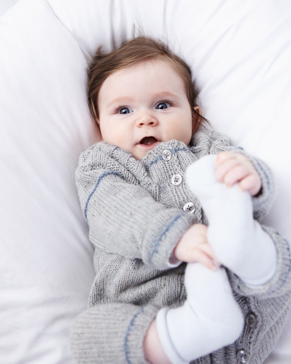 Strickset Baby Strampler Aus Como Tweed Von Lamana 1 Strickset Baby Strampler Aus Como Tweed Von Lamana