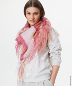 Strickset Dreieckstuch aus Silkhair Print und Silkhair von Lana Grossa