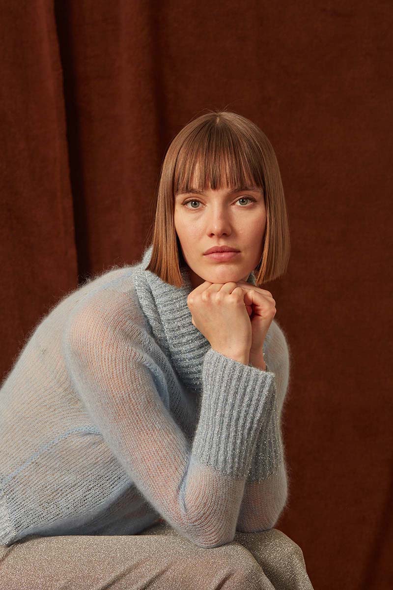 Strickset Pullover Aus Mohair 21 Von Lang Yarns 2 Strickset Pullover Aus Mohair 21 Von Lang Yarns – Bild 2