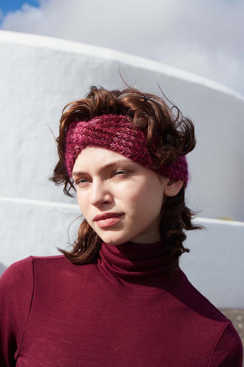 Strickset Stirnband Aus Glamour Von Lang Yarns 2 Strickset Stirnband Aus Glamour Von Lang Yarns – Bild 2