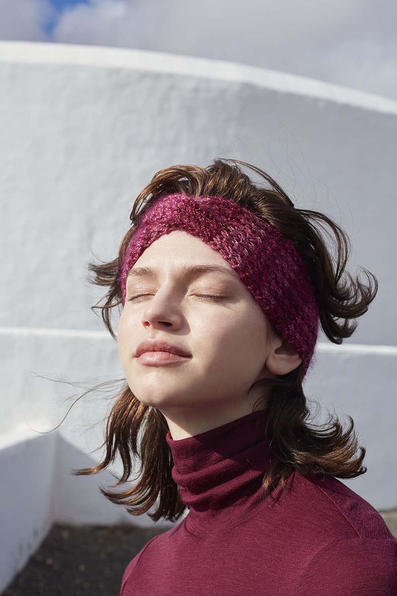 Strickset Stirnband Aus Glamour Von Lang Yarns 1 Strickset Stirnband Aus Glamour Von Lang Yarns